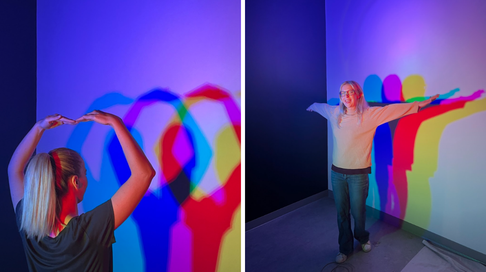 Des jeux de lumi\u00e8re dignes d'un coucher de soleil.