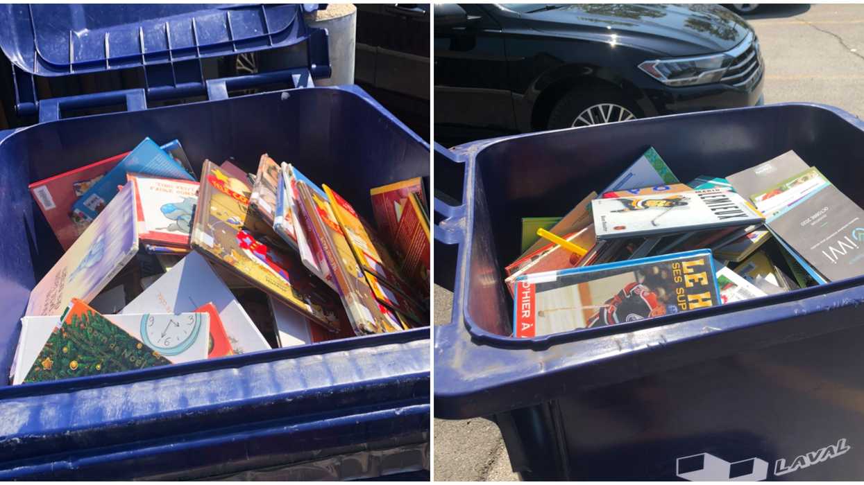 Des Lavallois trouvent des dizaines de livres jetés au recyclage à cette bibliothèque
