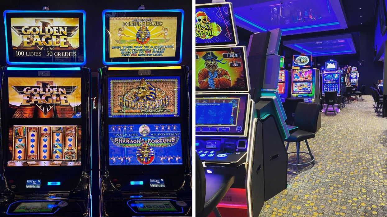 Des machines de loterie vidéo au Grand Casino Royal de Wolinak.
