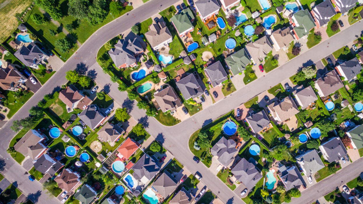 Des maisons au Québec.