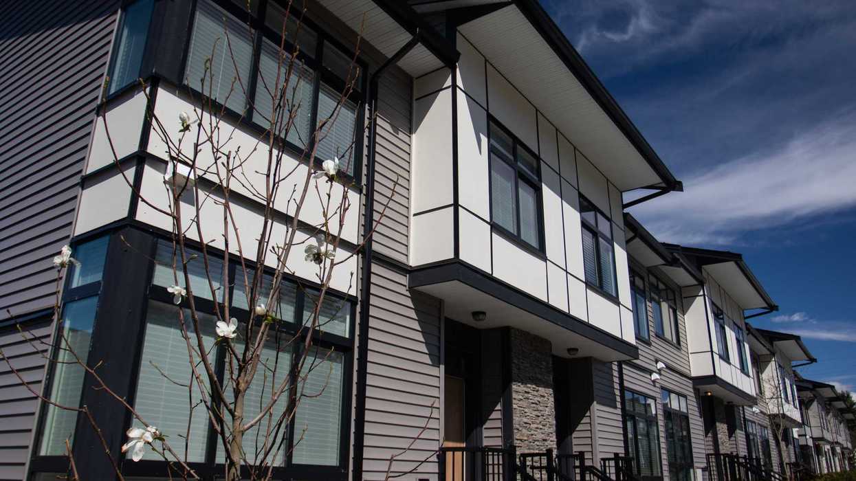 Des maisons de ville au Canada.