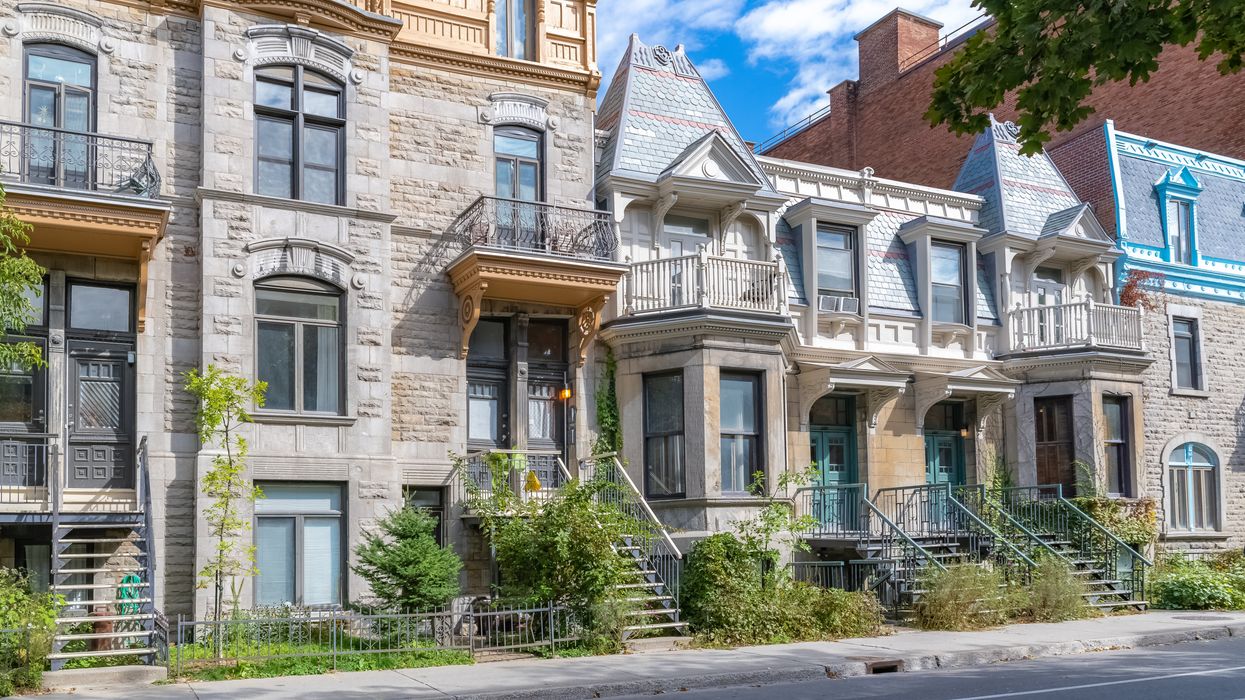 Des maisons victoriennes à Montréal.