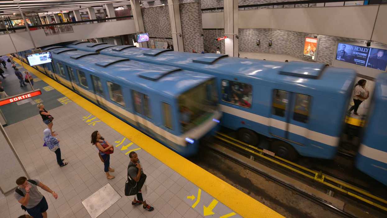 Des MR-73 sur la ligne verte du métro de Montréal.