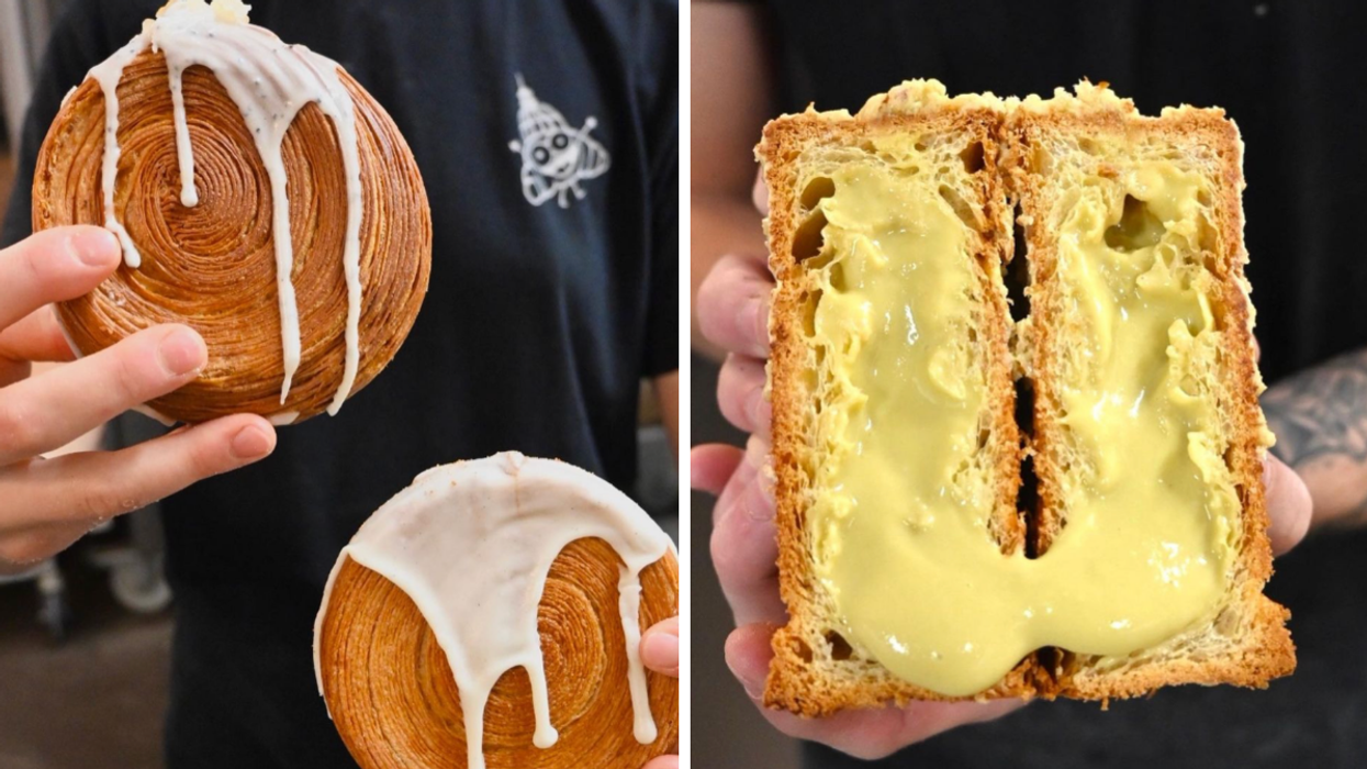 Des New York Rolls dans une boulangerie à Montréal.