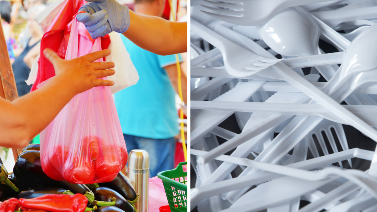 Des objets en plastique.