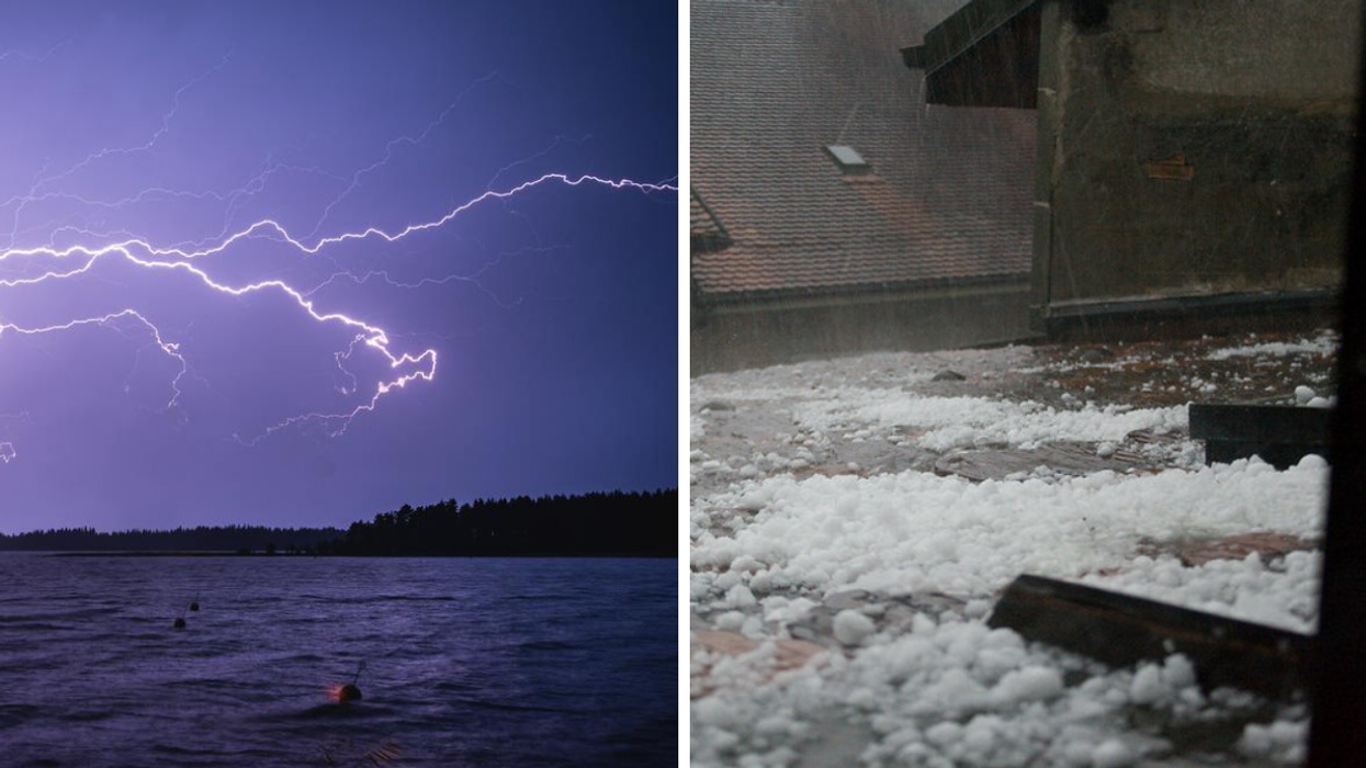 Des orages violents et de la grêle prévus en Gaspésie