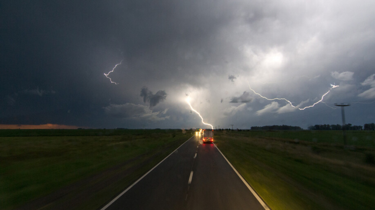 Des orages violents.