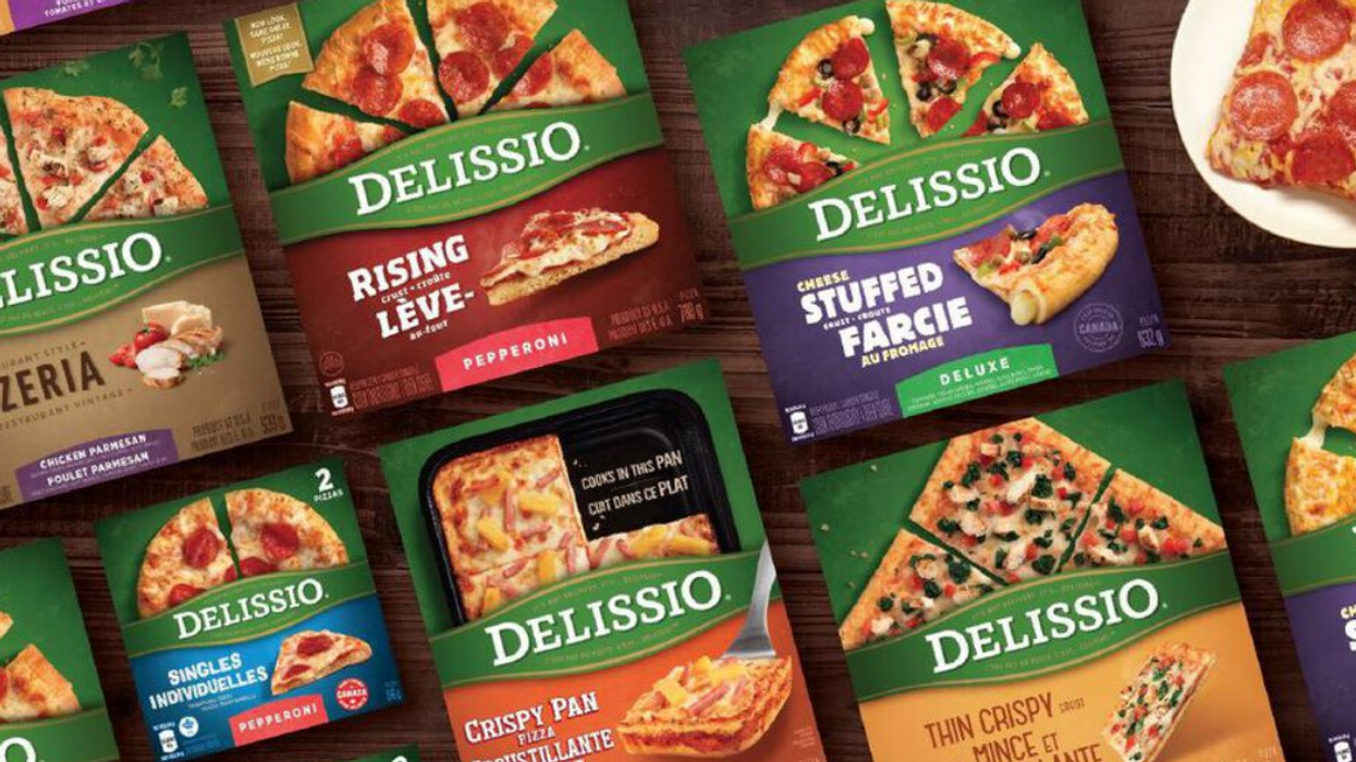 Des pizzas Delissio.