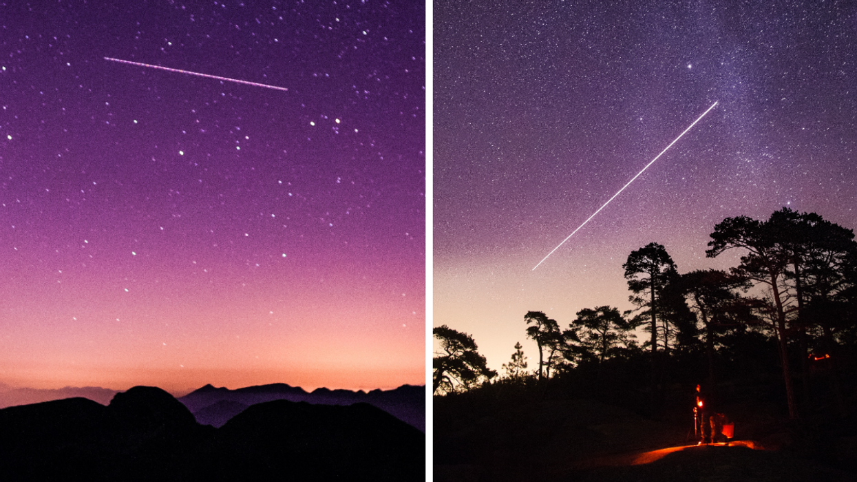 Des pluies d'étoiles filantes.