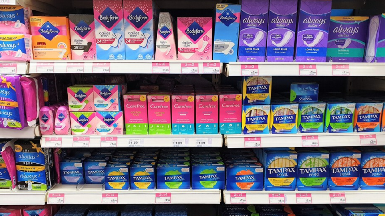 Des produits menstruels.