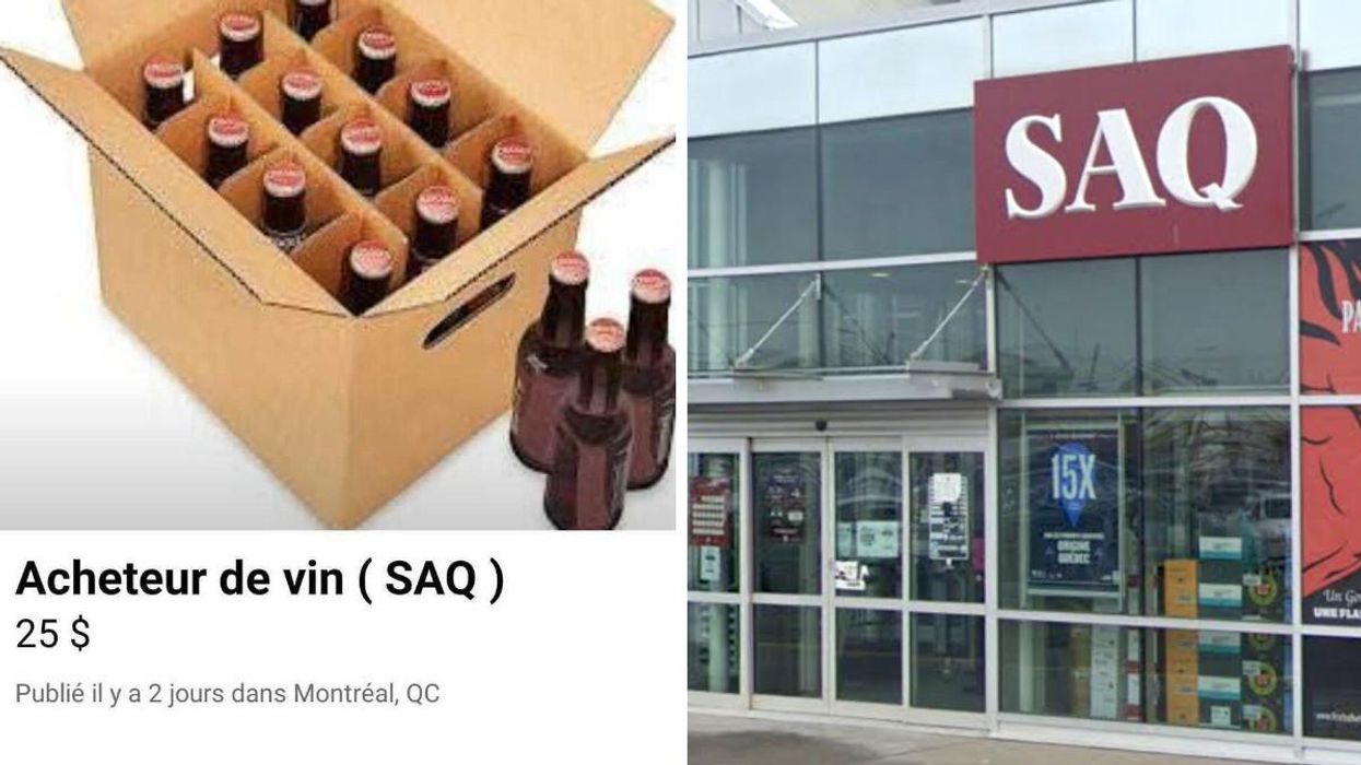 Des Québécois offrent d'acheter du vin à la SAQ aux non-vaccinés sur Marketplace