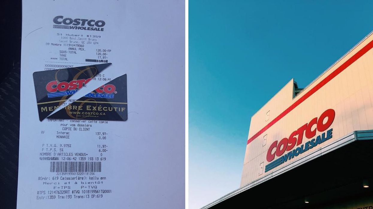 Des Québécois opposés au passeport vaccinal découpent leur carte de membre du Costco