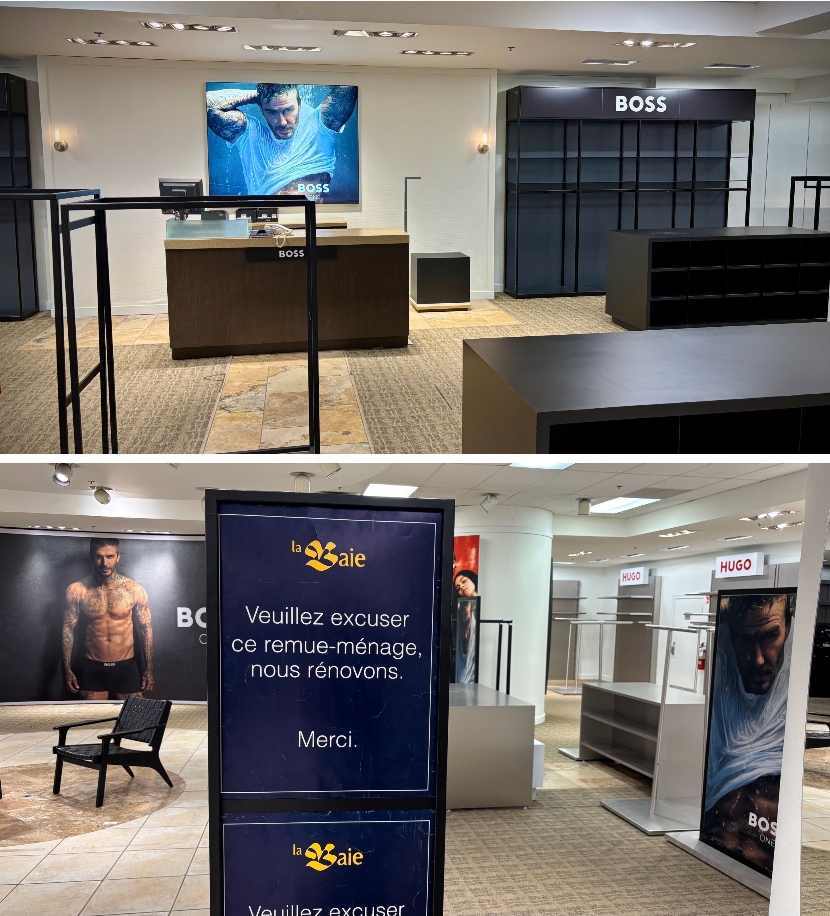 Des sections vides du La Baie de Montr\u00e9al.