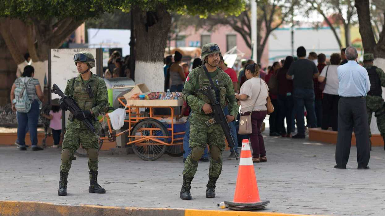 Des soldats de l'armée mexicaine.