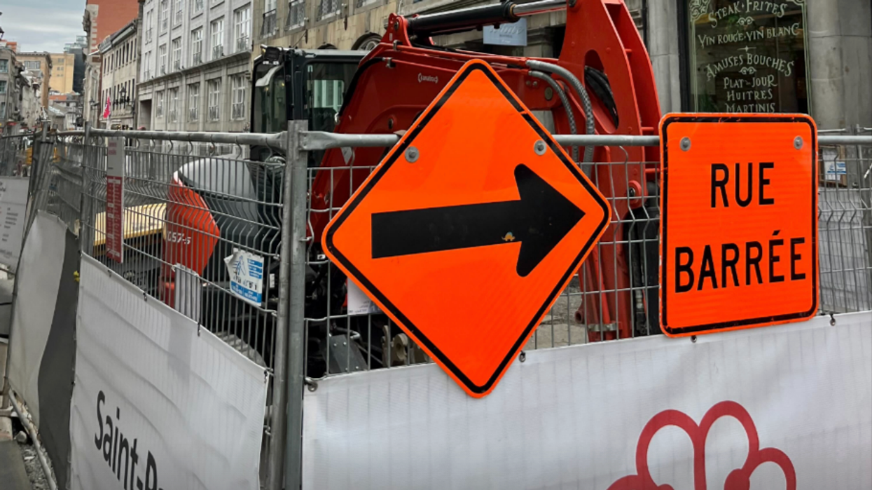 Des travaux à Montréal.