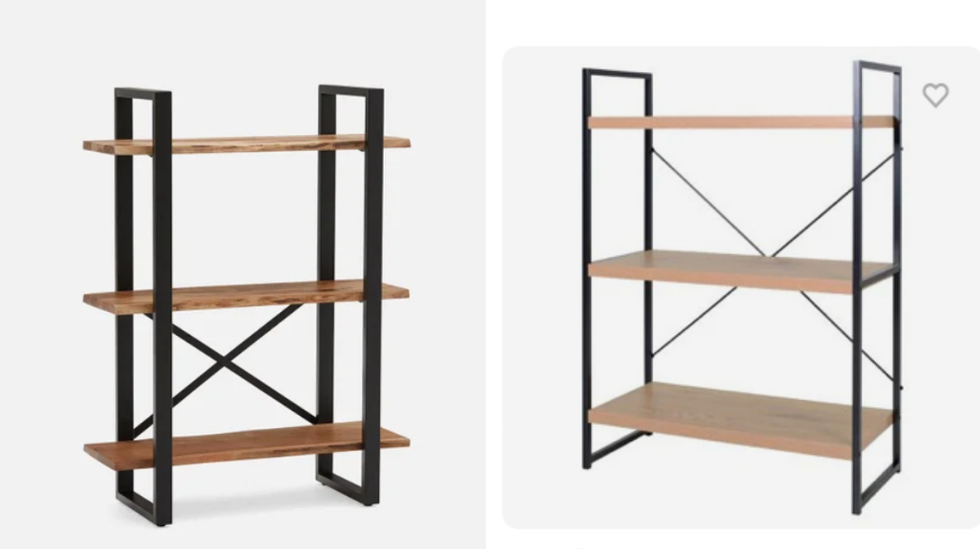 Des \u00e9tag\u00e8res \u00e0 trois tablettes.