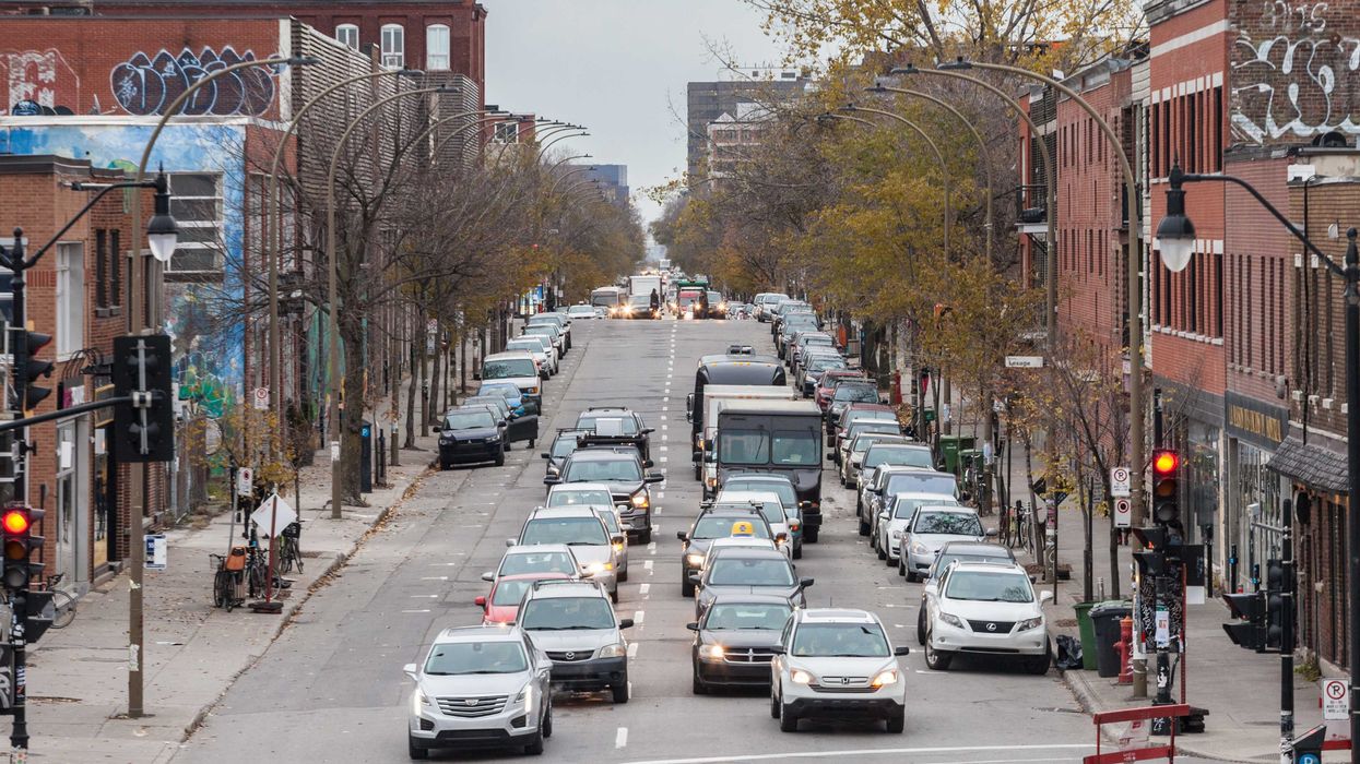 Des voiture à Montréal.