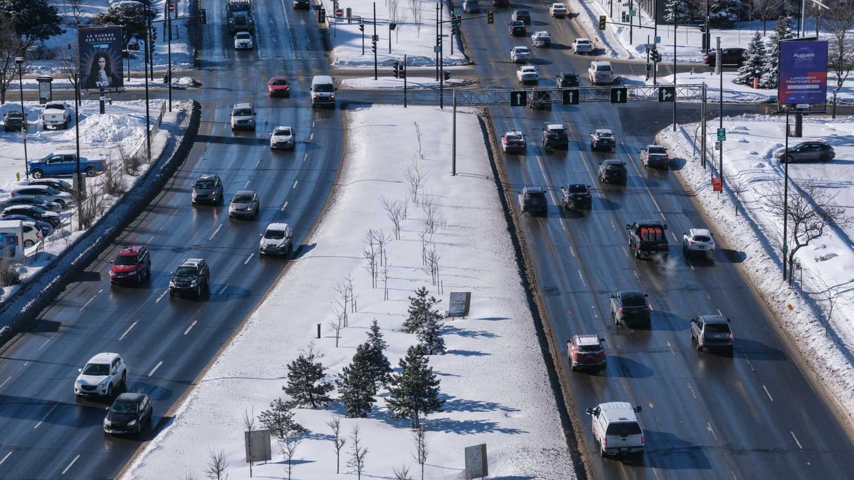 Des voitures à Montréal.