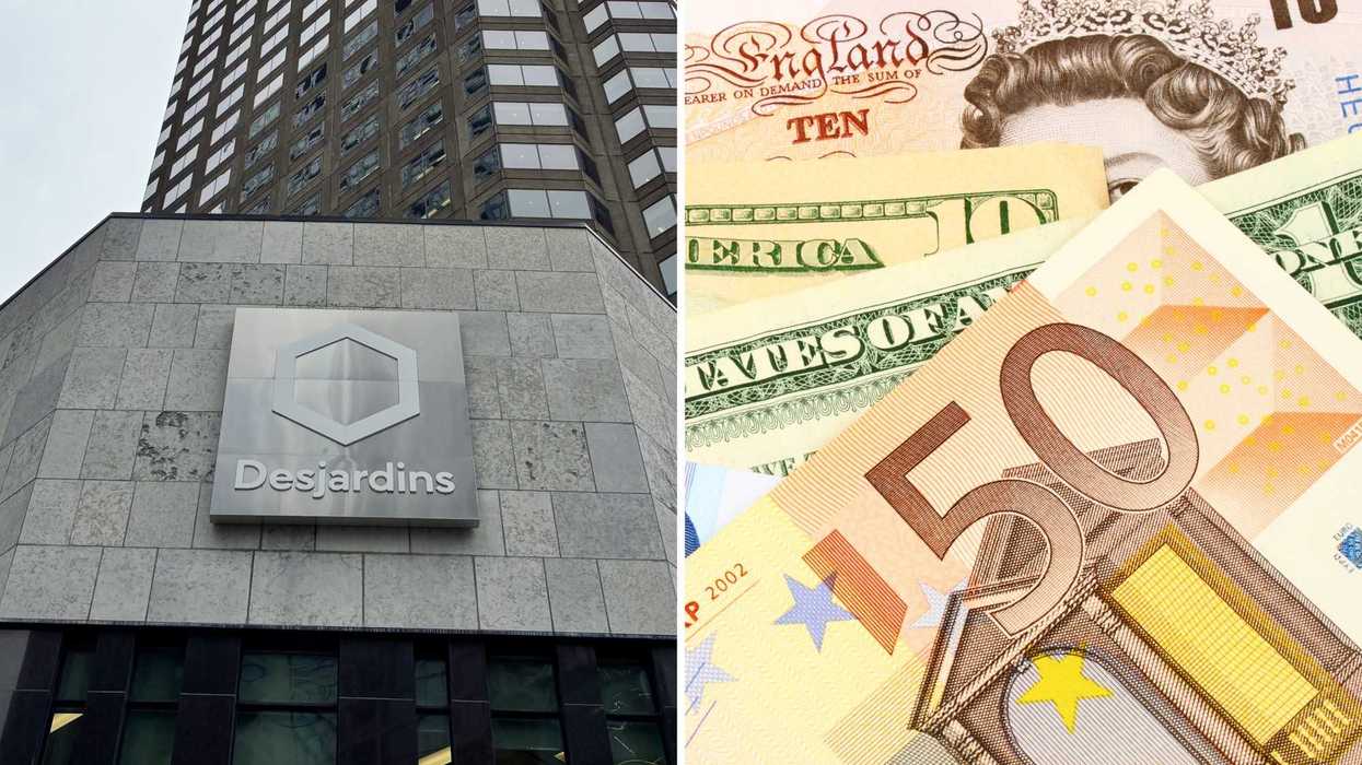 Desjardins. Droite : de l'argent étranger.