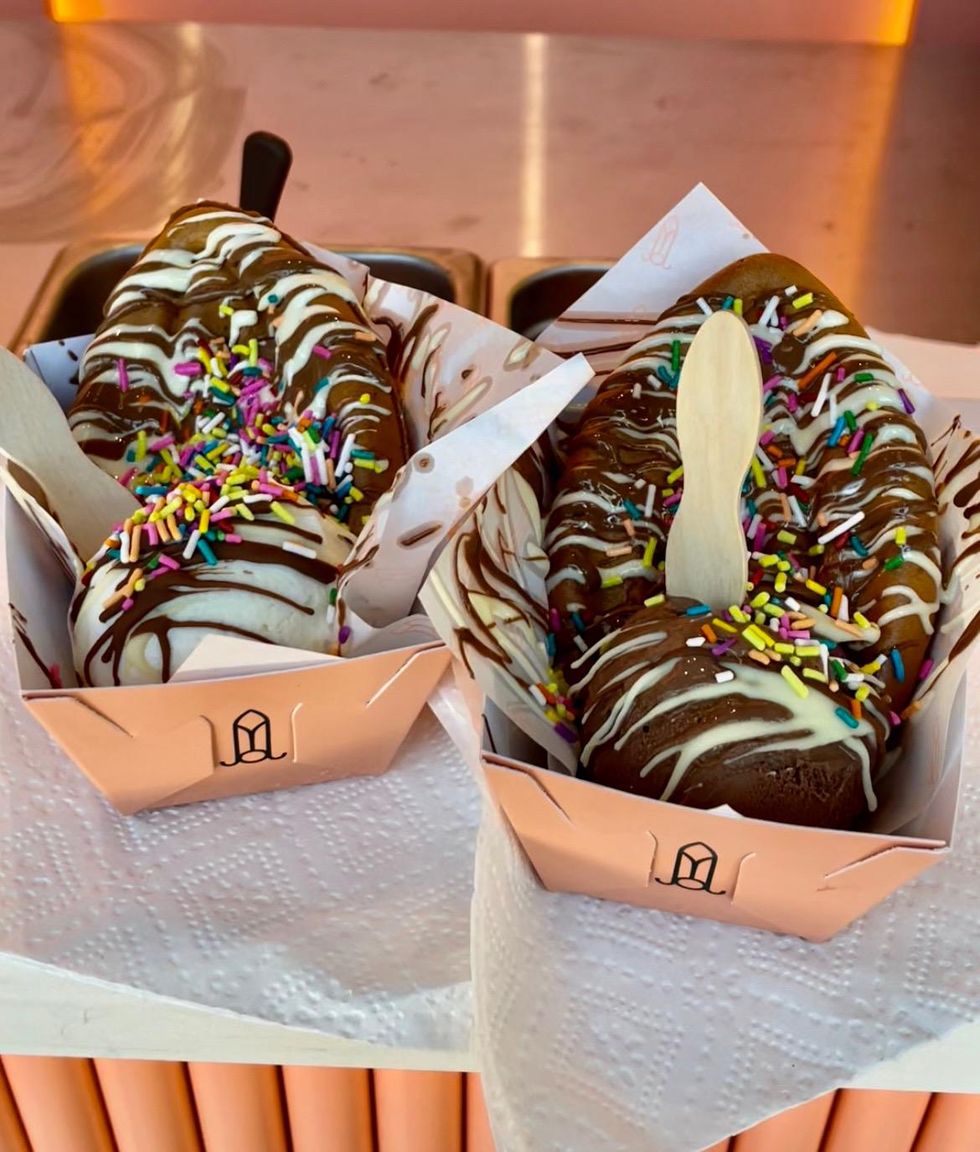 Desserts at Members Only Waffle House.