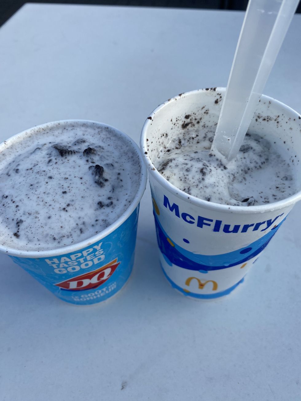 Desserts glac\u00e9s aux Oreo.