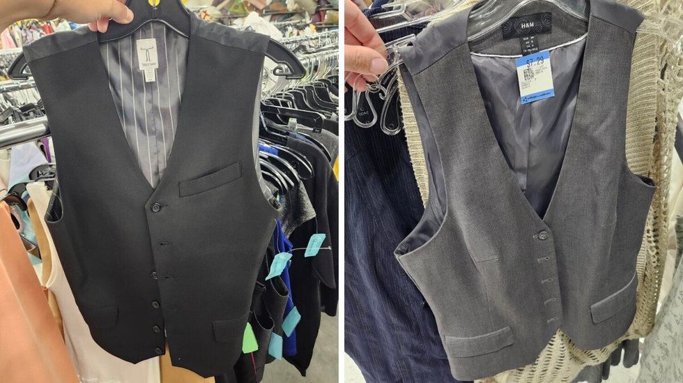 Deux gilets de tailleur.