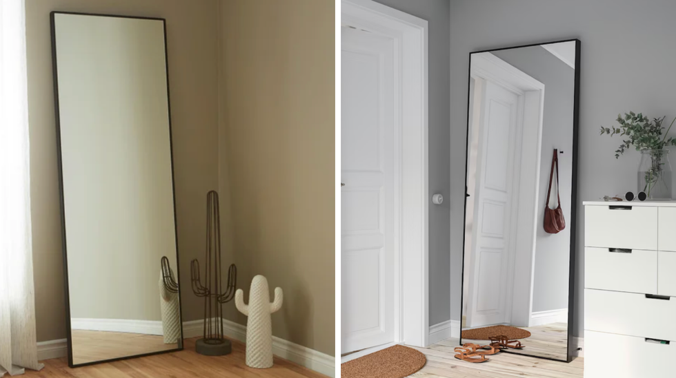 Deux grands miroirs.