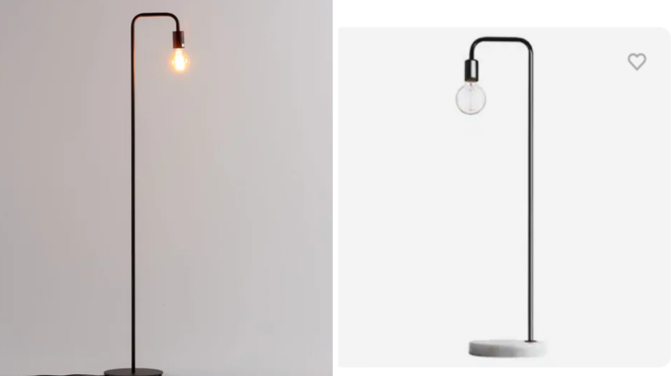 Deux lampes sur pied.