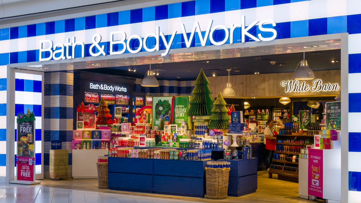Devanture d'un Bath & Body Work.