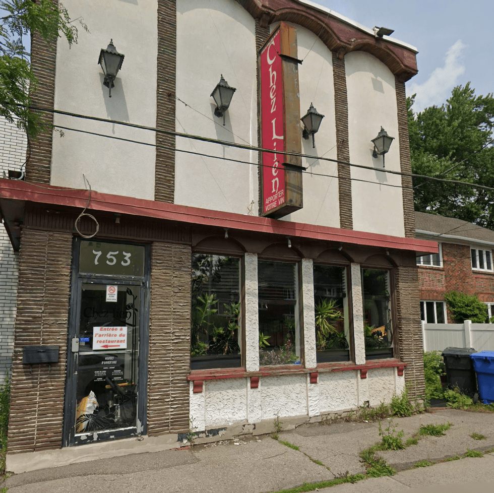 Devanture du Restaurant Chez Lien \u00e0 Longueuil.