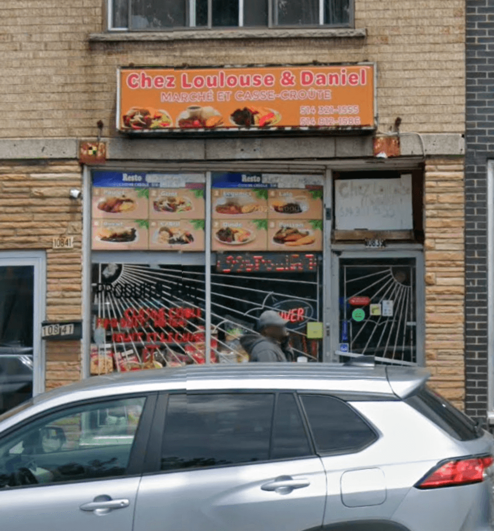 Devanture du restaurant Chez Loulouse et Daniel \u00e0 Montr\u00e9al.