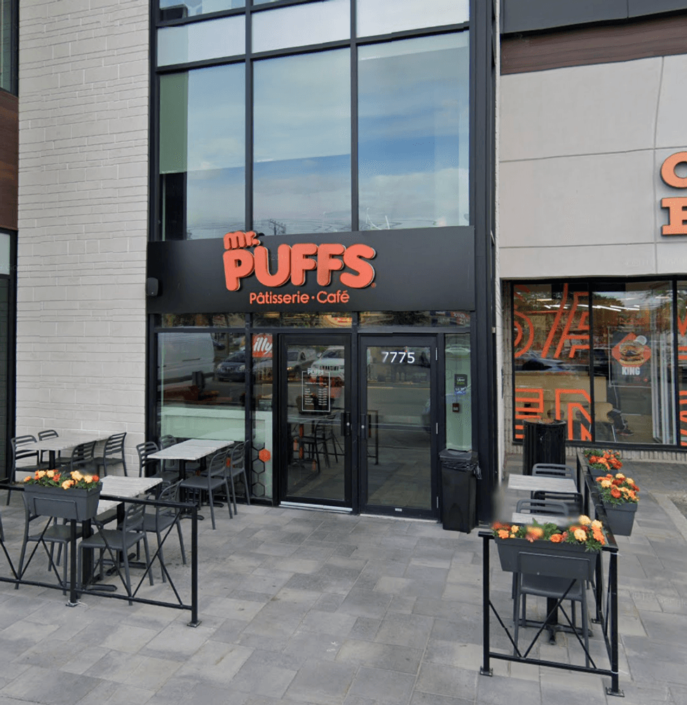 Devanture du restaurant Mr. Puffs Lasalle \u00e0 Montr\u00e9al.