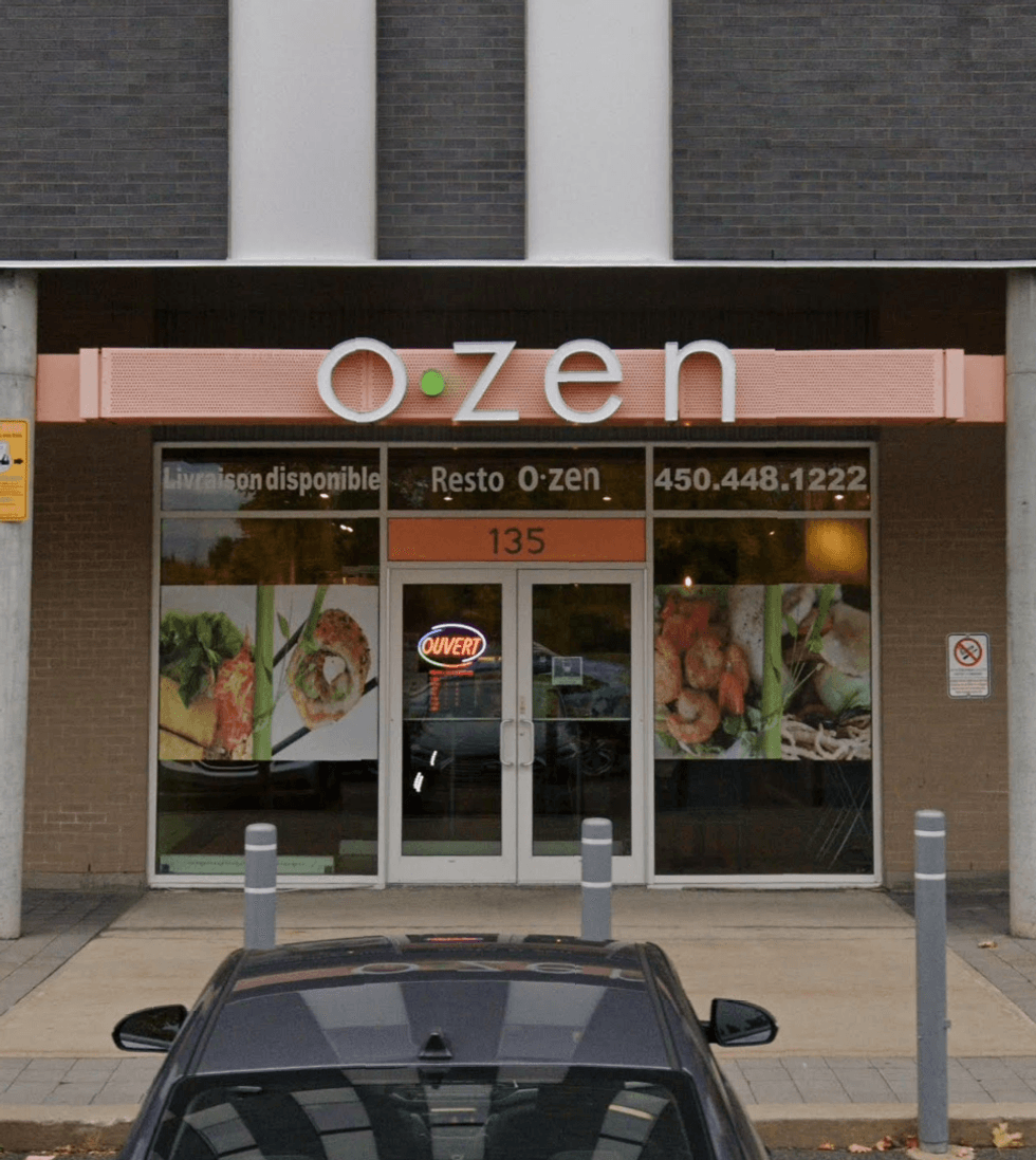 Devanture du Restaurant Ozen \u00e0 Longueuil.