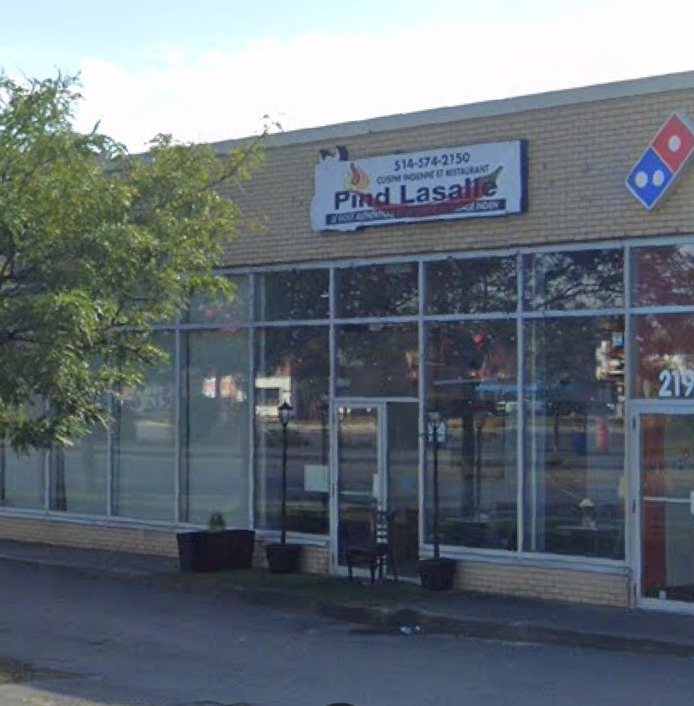 Devanture du restaurant Pind Lasalle \u00e0 Montr\u00e9al.