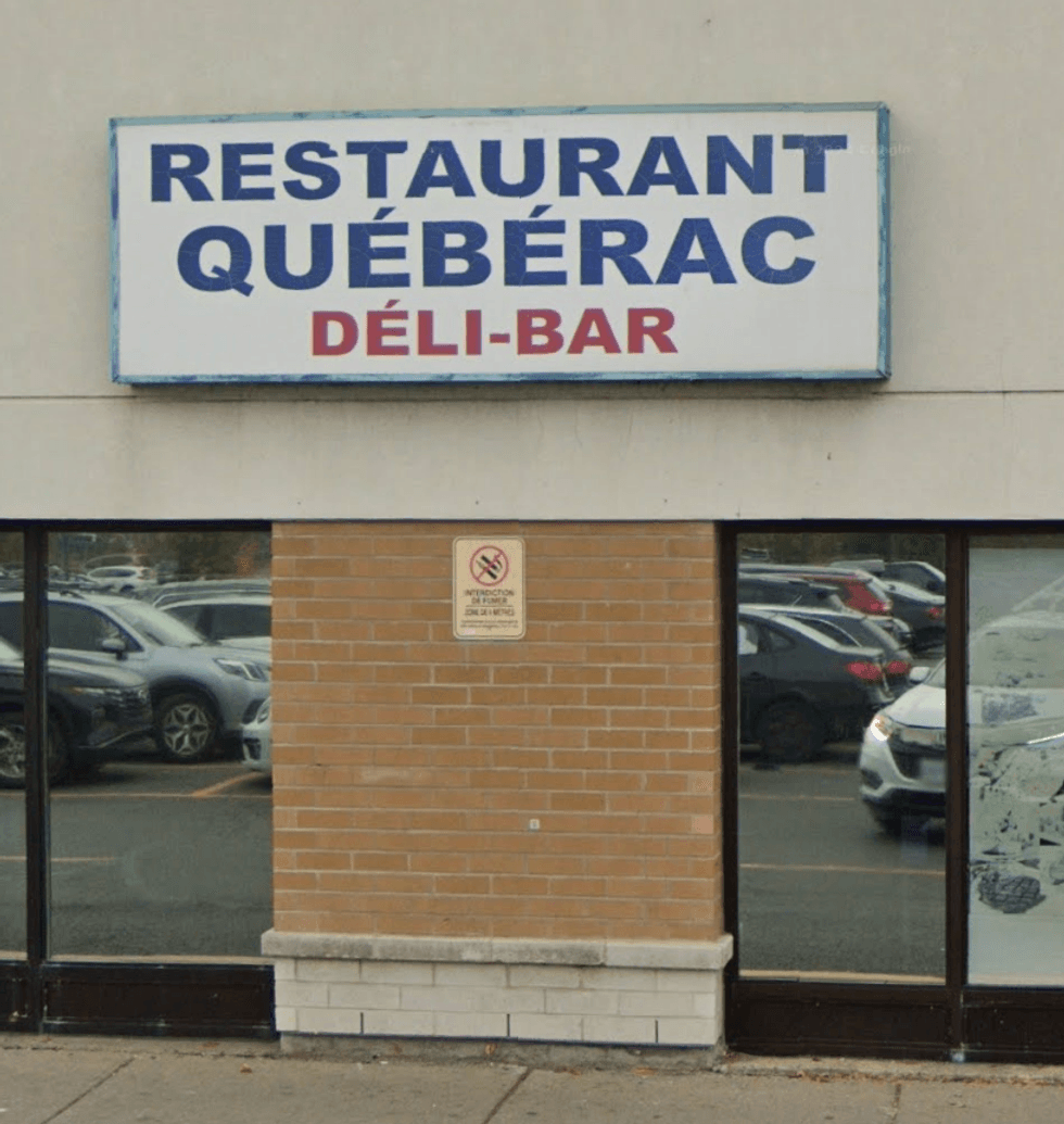 Devanture du Restaurant Queberac \u00e0 Montr\u00e9al.