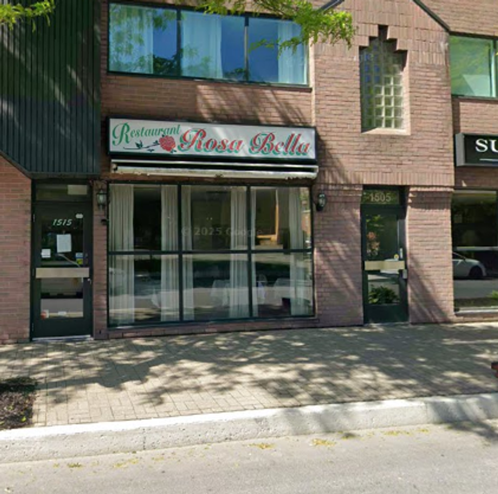 Devanture du restaurant Rosa-Bella.