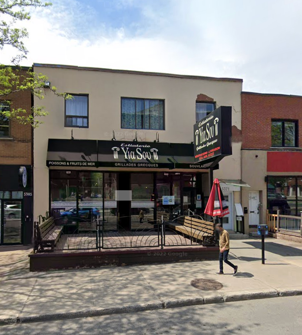 Devanture du Restaurant Yia Sou.