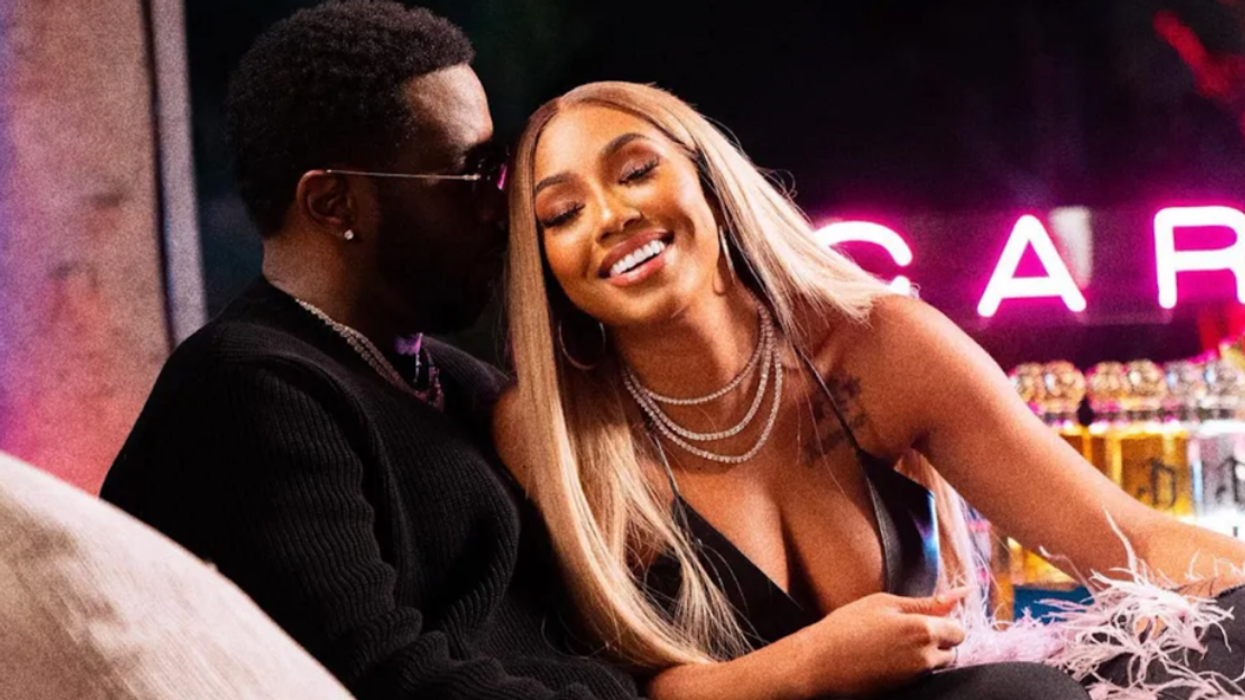 Diddy and Yung Miami get close during her podcast episode.