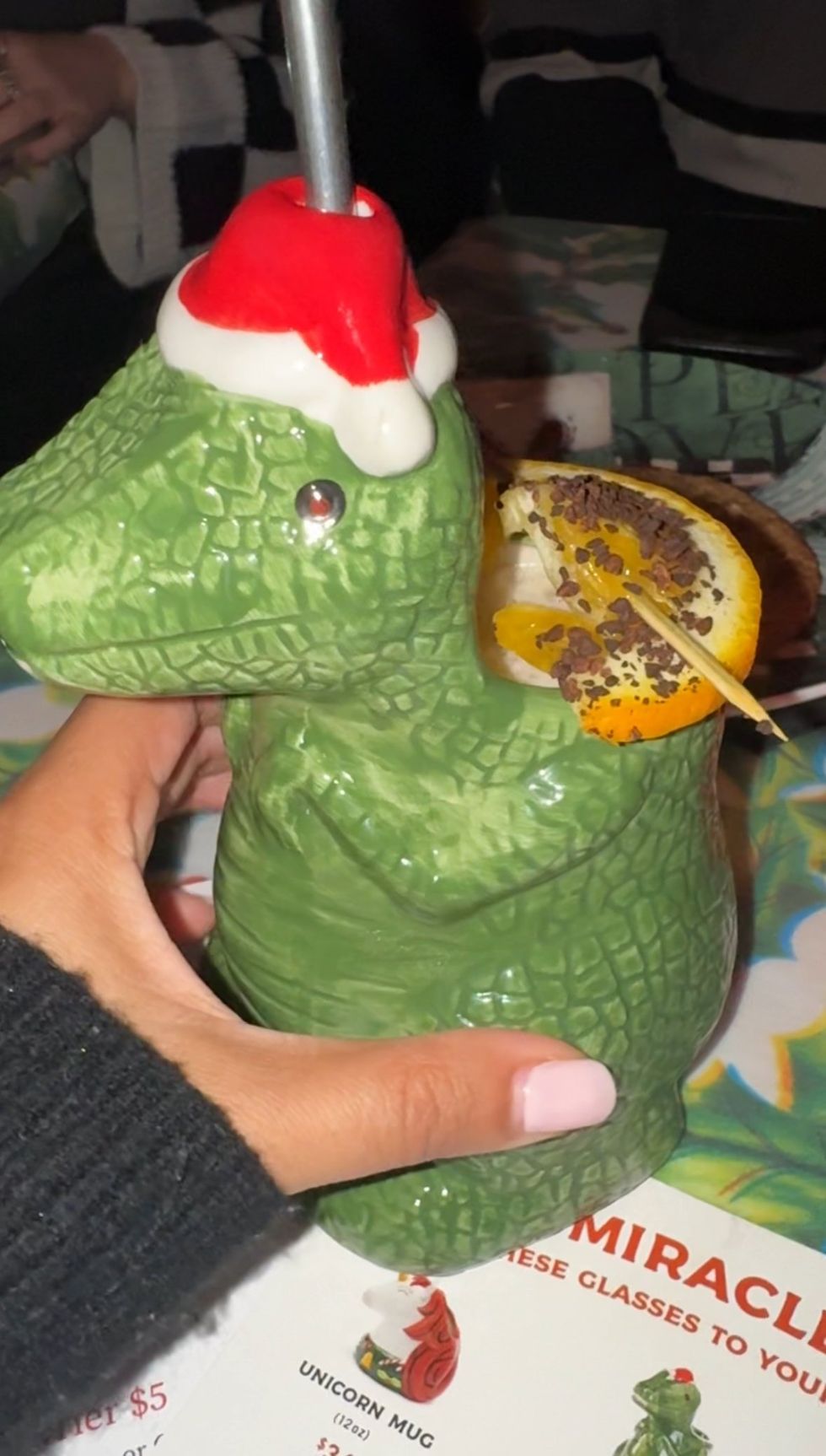 Dinosaur cocktail mug.