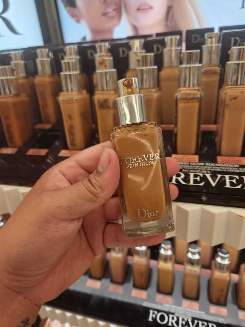 Dior Forever Skin Glow Hydrating Foundation in 4N at Sephora.