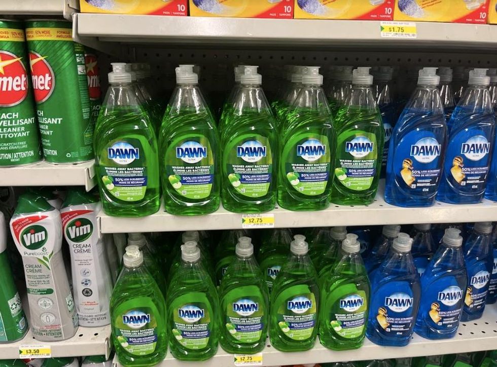 Dish soap in Dollarama