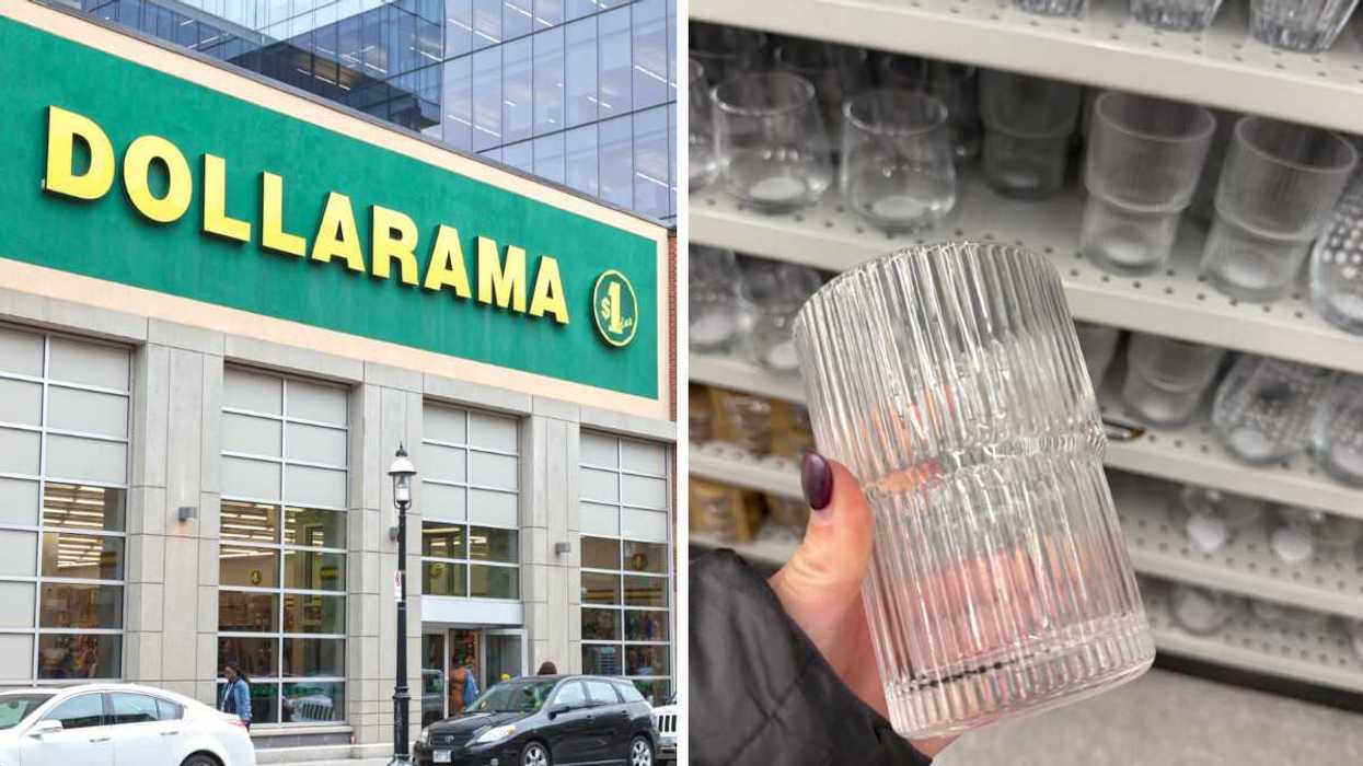 Dollarama Canada. Right: Glasses from Dollarama