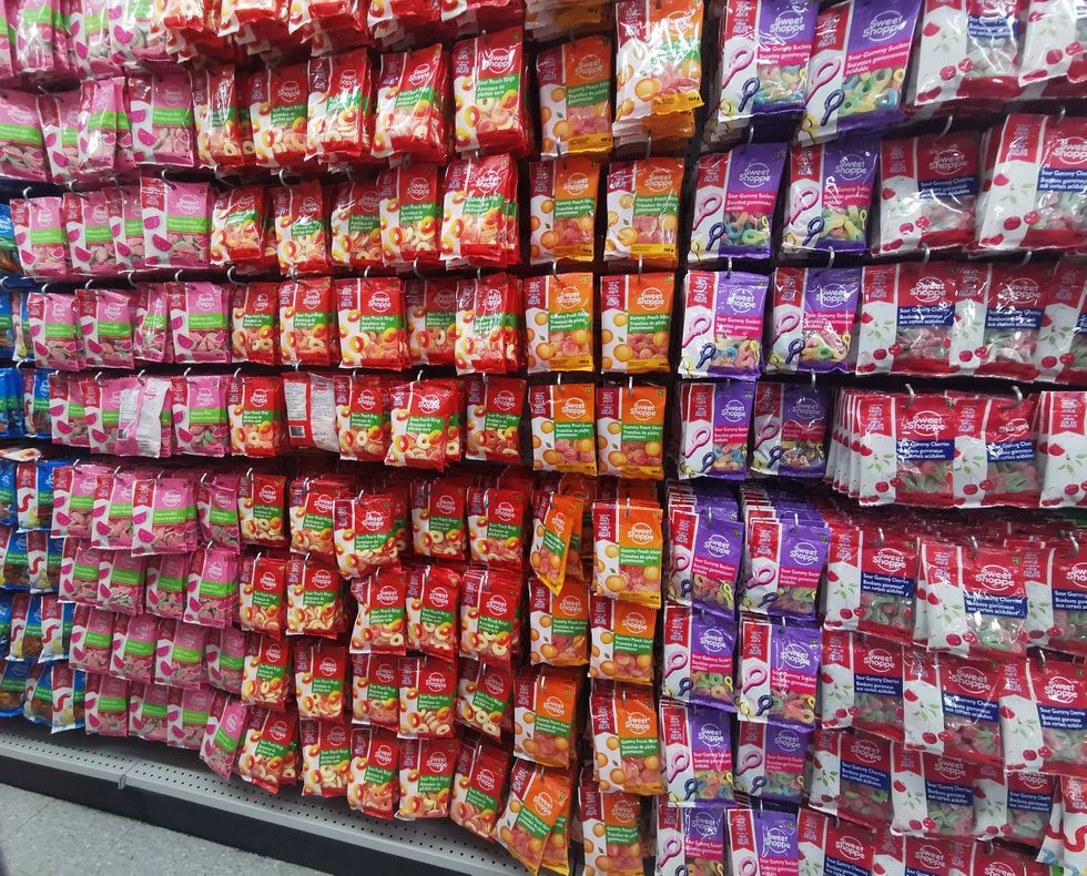 Dollarama's own Sweet Shoppe brand on the shelves.