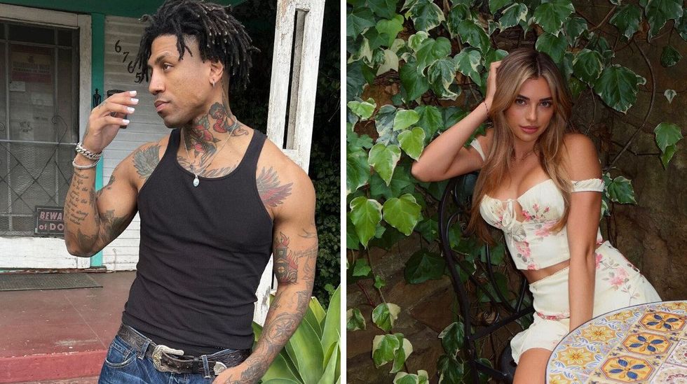 Dom Gabriel. Right: Georgia Hassarati.