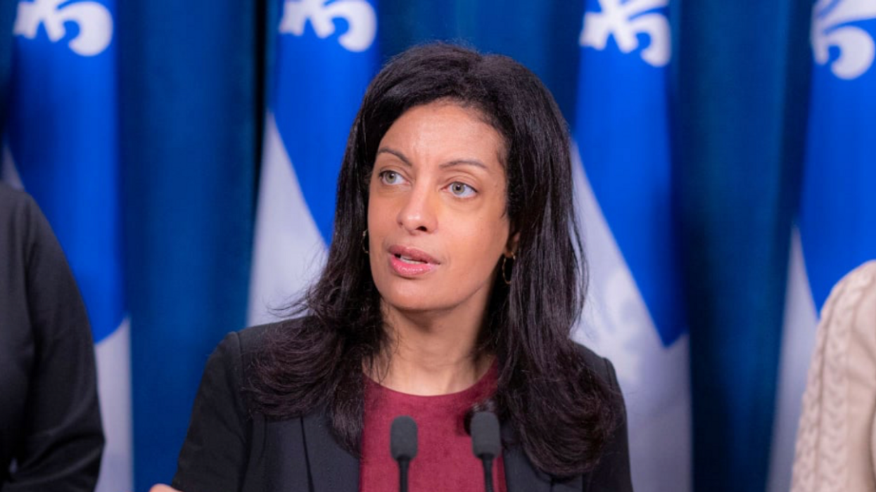 Dominique Anglade, cheffe du PLQ.
