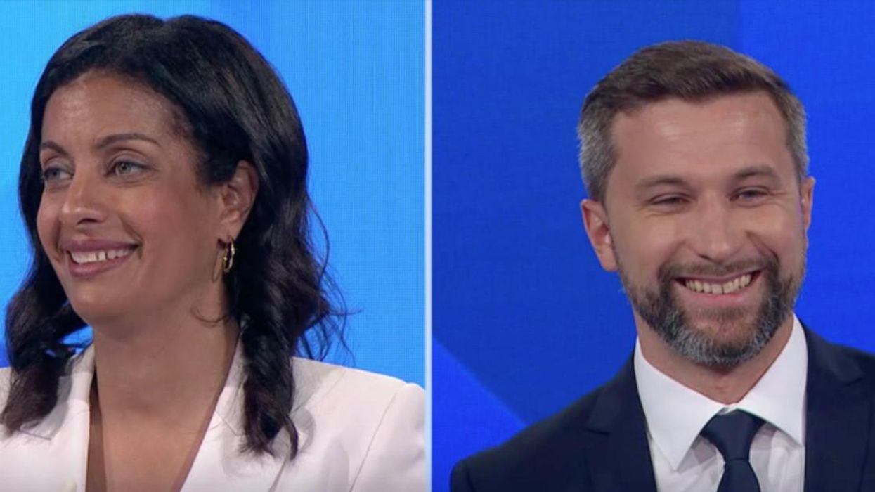 Dominique Anglade. Droite : Gabriel Nadeau-Dubois.