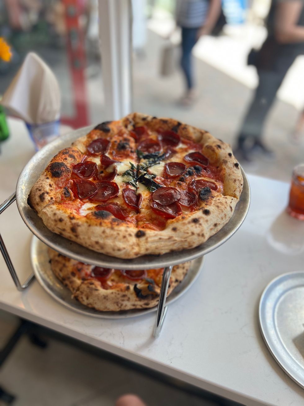 Donna Summers pizza from Tony's Sourdough Pizzeria.