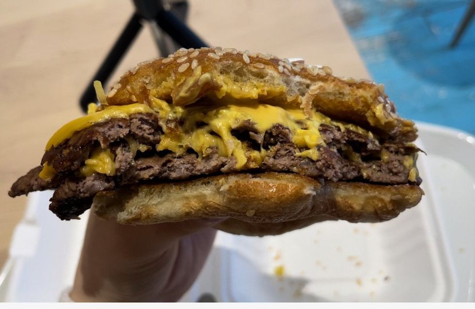 Double cheeseburger at Matty's Patty's.