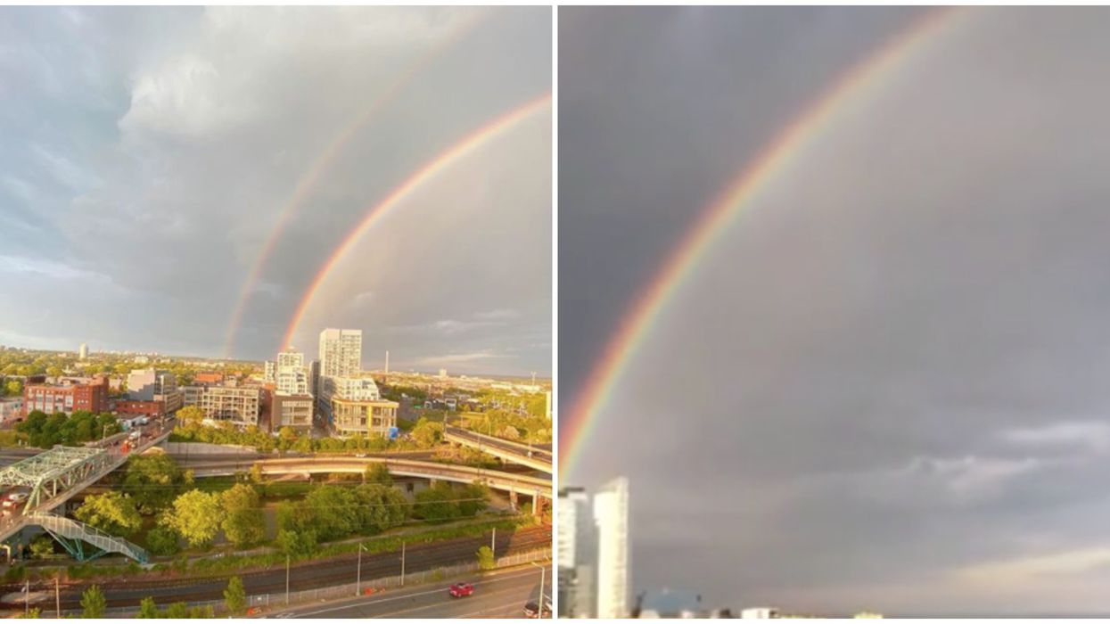 Double Rainbow In Toronto Lit Up The Skies Yesterday & It Was Breathtaking (PHOTOS)