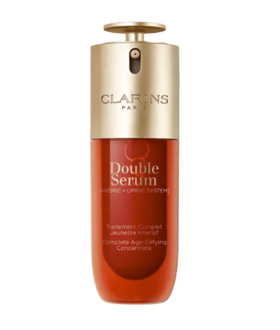 Double Serum Anti-\u00e2ge raffermissant, am\u00e9liorant l\u2019\u00e9clat et affinant les pores, vendu au Sephora.